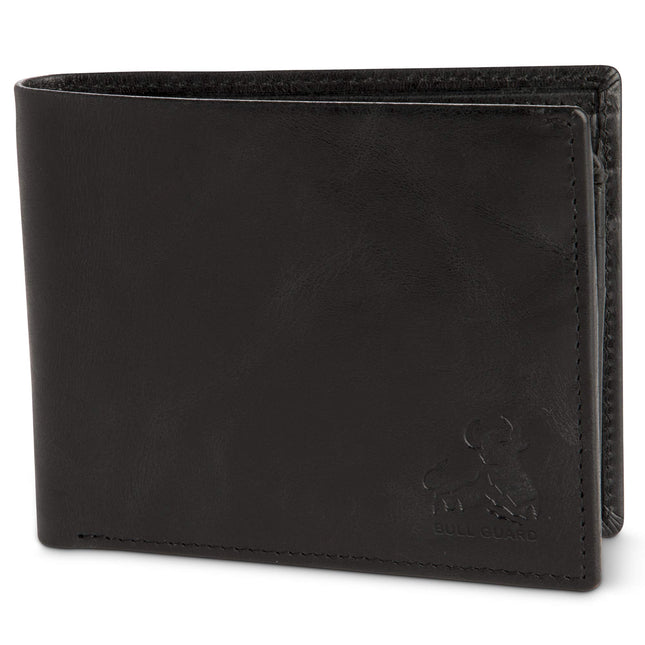 BULL GUARD RFID Bifold Leather Wallet for Men with