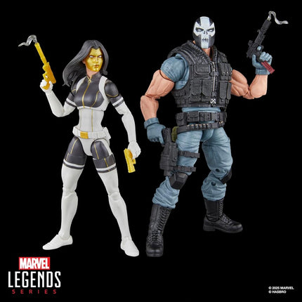 Marvel Legends Series Madame Masque and Crossbones Action Figures, Gold, Black, Red