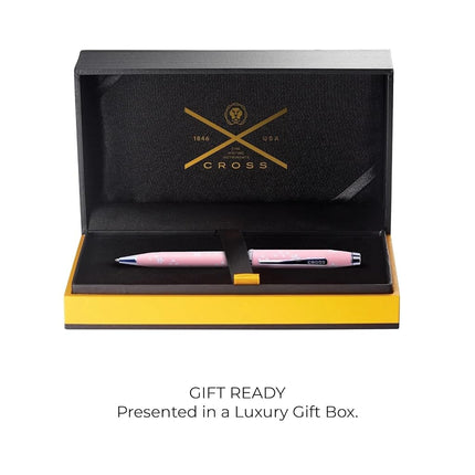 CROSS Century II AT0082-162 Limited Edition Sakura Day and Night Collection - Twist-Action ‎Brass Resin Ballpoint Pen with ‎Contoured Grip and Black Ink, Medium Point, 1 Pack, Daylight Pink