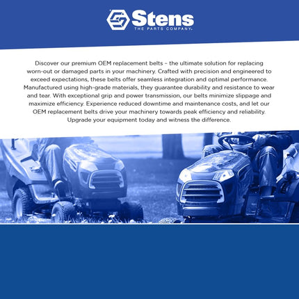 Courroie de rechange OEM Stens 265-002, Husqvarna 506372702, longueur 43,625"