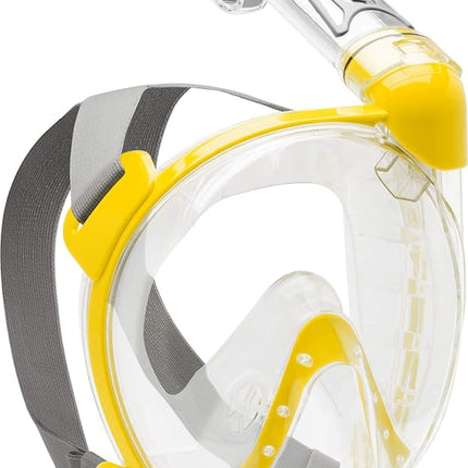 Cressi Duke Full Face Snorkel Dry Mask - Available in Standard Version or with Action Cam Holder, Adult Unisex