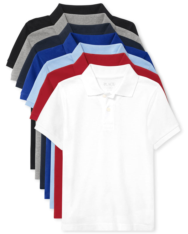 The Children's Place Boys' Short Sleeve Pique Polo