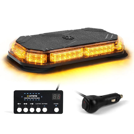 Xprite Rooftop Strobe Light Bar w/Control Panel, 4