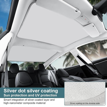 KUNIST Roof Sunshades for Tesla Model 3 2026, Upgraded [No-Sag,No Gap]