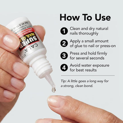 3 bottles Super nail Glue professional Salon Quality,Quick and Strong Nail liquid adhesive