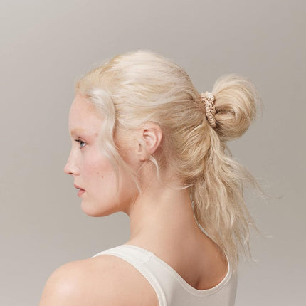 Slip Silk Hair Ties, Blonde Skinny Scrunchies, Set of 4 | Anti-Damage