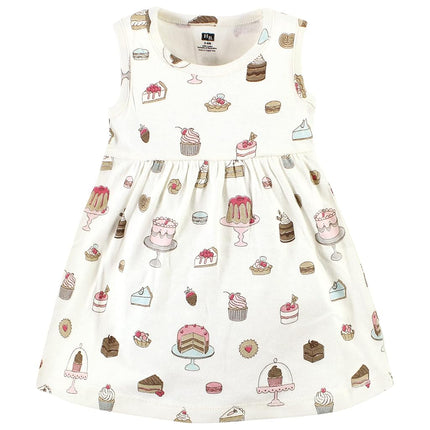 Hudson Baby Ensemble robe et cardigan en coton pour bébé fille, Sweet Bakery, 2T