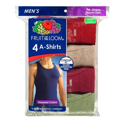 Fruit of The Loom Men�s Big & Tall Undershirt Multipacks, Assorted, Large