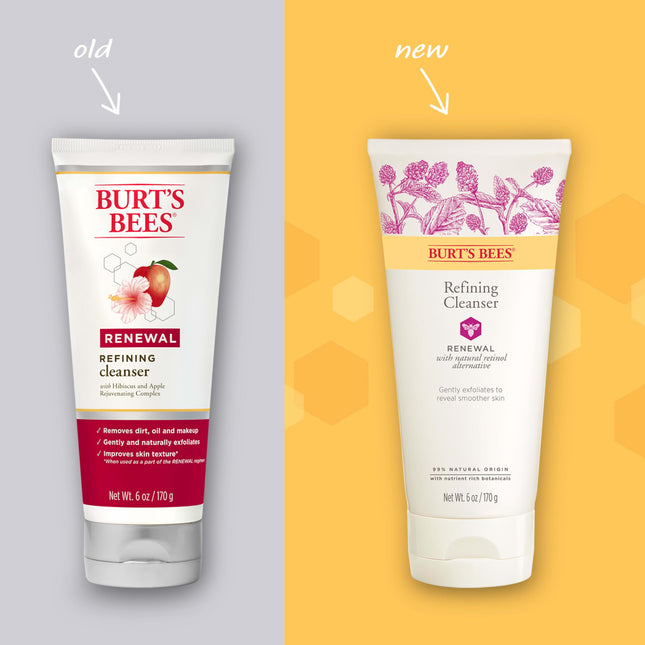 Renewal Refining Cleanser by Burts Bees for Unisex - 6 oz Cleanser