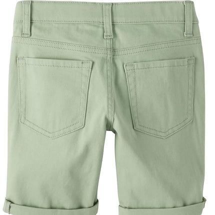 The Children's Place Pantalones Cortos Skimmer Sólidos para Niñas, Helecho Suave, 4