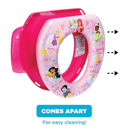 Disney Princess"Loving Life" Soft Potty Seat and Potty Training Seat - Soft Cushion, Baby Potty Training, Safe, Easy to Clean