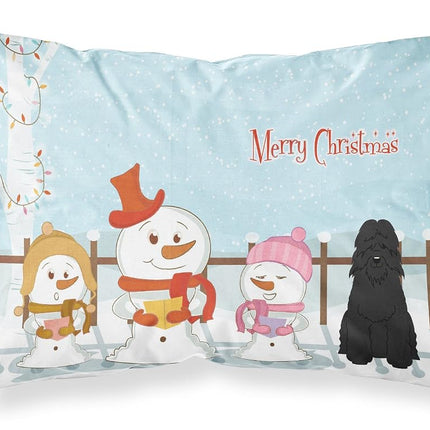 Caroline's Treasures Fundas de almohada estándar de tela para villancicos de Navidad de Bouvier des Flandres BB2405PILLOWCASE, Multicolor