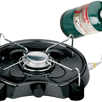 Coleman PowerPack Propane Gas Camping Stove, 1-Burner, High-Efficiency 7500 BTU, Portable and Compact, Perfect for Camping, Hunting, and Backpacking