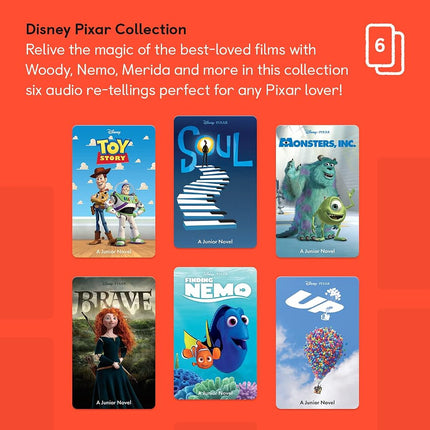 Yoto Mini (Édition 2024) + Pack Disney Pixar – Lecteur audio Bluetooth sans écran pour enfants, appareil de voyage tout-en-un pour histoires, musique, podcasts, radio, bruit blanc, utilisable comme enceinte ou avec des écouteurs