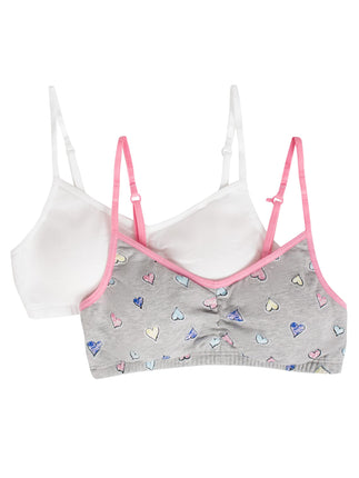 Fruit of the Loom Girls' Bra with Removable Cookie