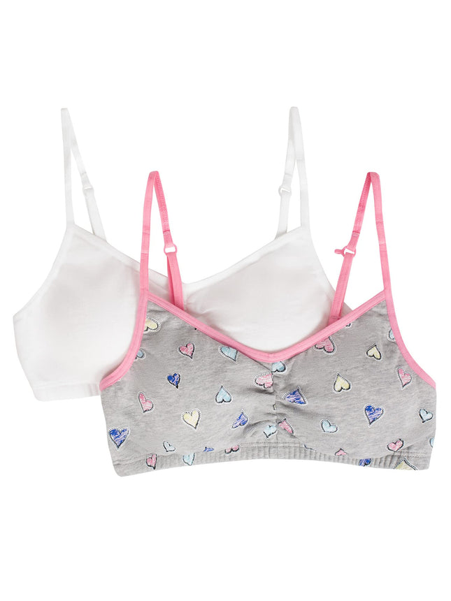 Fruit of the Loom Girls' Bra with Removable Cookie