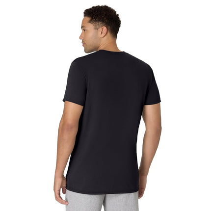 Hanes ComfortBlend Originals Lightweight, Crewneck T-Shirts for Men, Tri-Blend Tee, Sizes, Black, X Large Tall