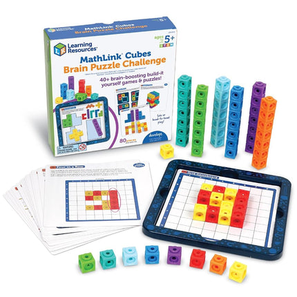 Learning Resources MathLink Cubes Brain Puzzle Cha