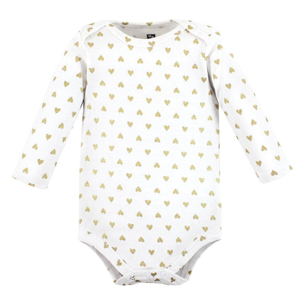 Hudson Baby unisex-baby Cotton Long-sleeve Bodysuits, Girl Mommy, 12-18 Months