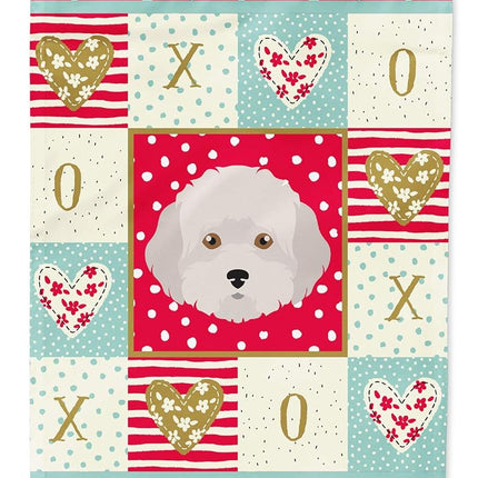 Caroline's Treasures CK5193GF Cyprus Poodle Love Flag Garden Size, Small, Multicolor