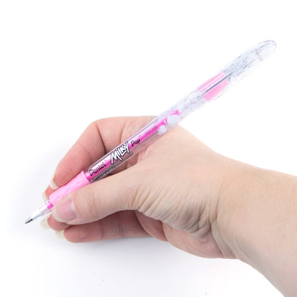 Pentel Milky Pop Pastel Gel Pen, (0.8mm) Medium Line, Pink Ink - K98-LP