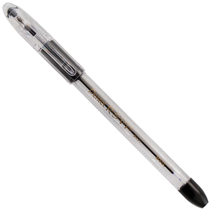 R.S.V.P. Pentel bolígrafo, punto mediano, tinta negra, paquete de 12)