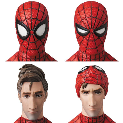 MEDICOM Toy MAFEX No.235 Spider-Man (Peter B Parker) Renewal Ver. Painted Action Figure, Approximately 160mm in Height.