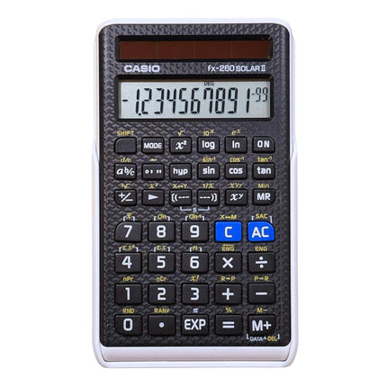 Casio FX 260 Solar II Scientific Calculator 5" x 0.6" x 2.9"