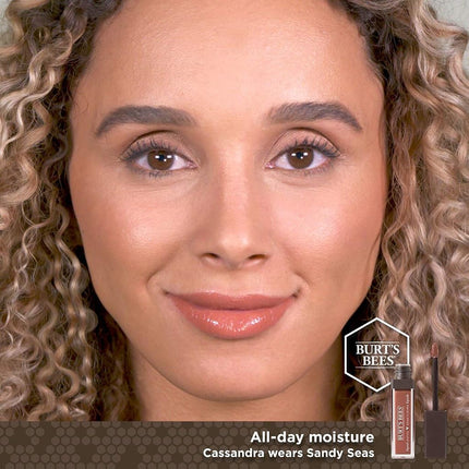 Burt's Bees Moisturising Full Coverage Liquid Lipstick, 5.9 g, Sandy Seas