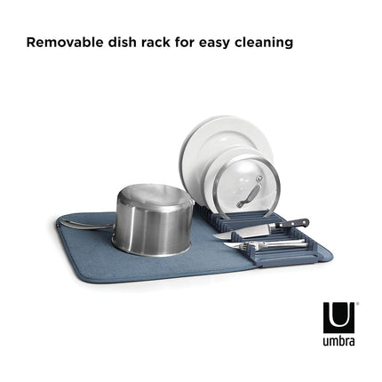 Umbra Udry Drying Rack Mat, Denim, Standard