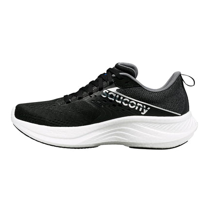 Saucony Ride 17 de mujer, negro/blanco, 5 ancho