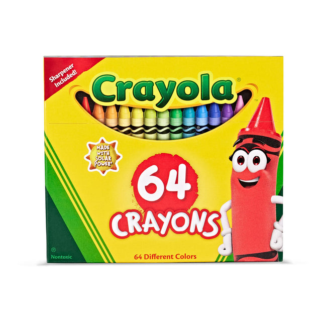Crayola 64ct Crayon W/ Built In Sharpener