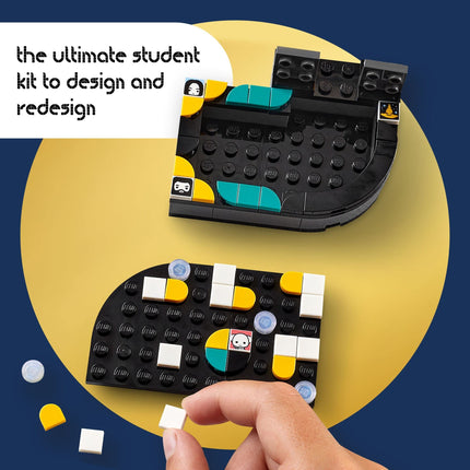 LEGO DOTS Hogwarts Desktop Kit 41811, DIY Harry Potter Back to School Accessories and Supplies, Desk Decor Items and Patch Sticker, Crafts Toys, Great Easter Gift for Kids
