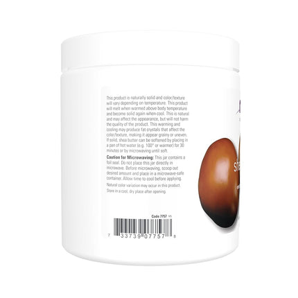NOW Solutions, Shea Butter, Skin Emollient, Seals in Moisture for Dry Rough Skin, 16-Ounce