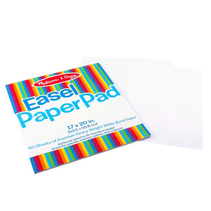 Melissa & Doug Easel Paper Pad, 2 Pack with 50 Sheets, 17 × 20" (E-Commerce Packaging)
