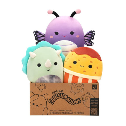 Squishmallows Original 8-Inch Mystery Pack Small-Sized Ultrasoft Plush - Styles Age 3+ Will Vary in Surprise Box That Includes Three 8-Inch Medium Original