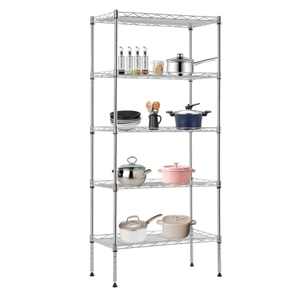 BestOffice | 5-Tier Wire Storage Shelves | 22x12x4