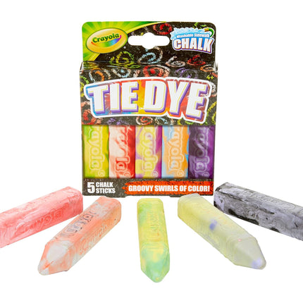 Crayola Special Effects Sidewalk Chalk - Tie Dye (5 Chalk Sticks)
