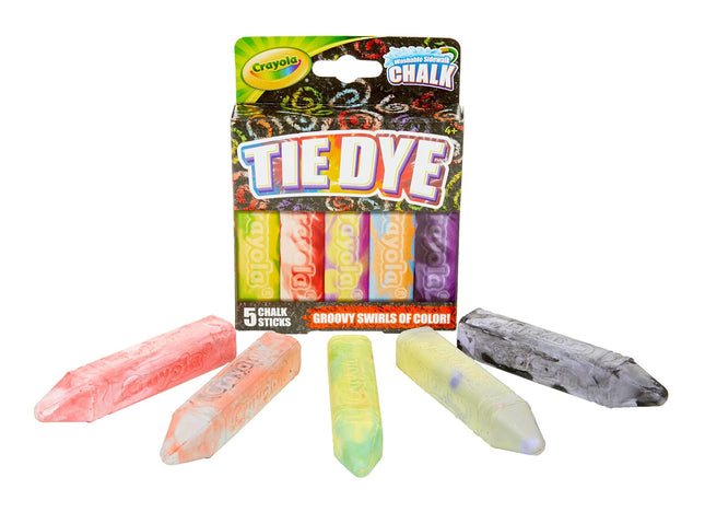 Crayola Special Effects Sidewalk Chalk - Tie Dye (5 Chalk Sticks)