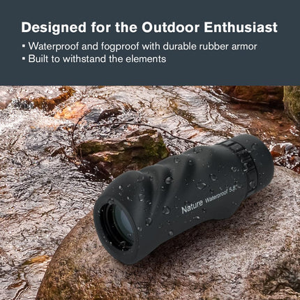 Celestron 71210 Nature DX 10x25 Monocular, Black