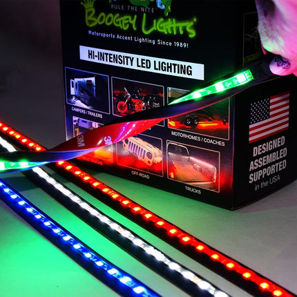 Tira LED blanca de alta resistencia Boogey Lights PGU-HDUTY-WH-60L