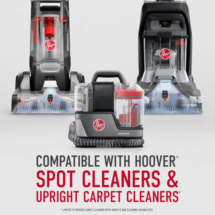 Kit de limpieza interior de coche Hoover CleanSlate de 5 piezas, compatible con limpiadores de manchas y alfombras Hoover, elimina la suciedad húmeda y seca, incluye solución de limpieza automática para tapicería y alfombrillas