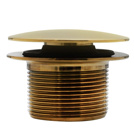 Westbrass 493244H-01 12" & 4" Bath Waste & Overflow Assembly with Tip-Toe Drain Plug and Illusionary Faceplate-SCH. 40 PVC Pipe, 1-Pack, Polished Brass