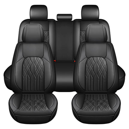 Huidasource Car Seat Covers Full Set, Leather Vehi