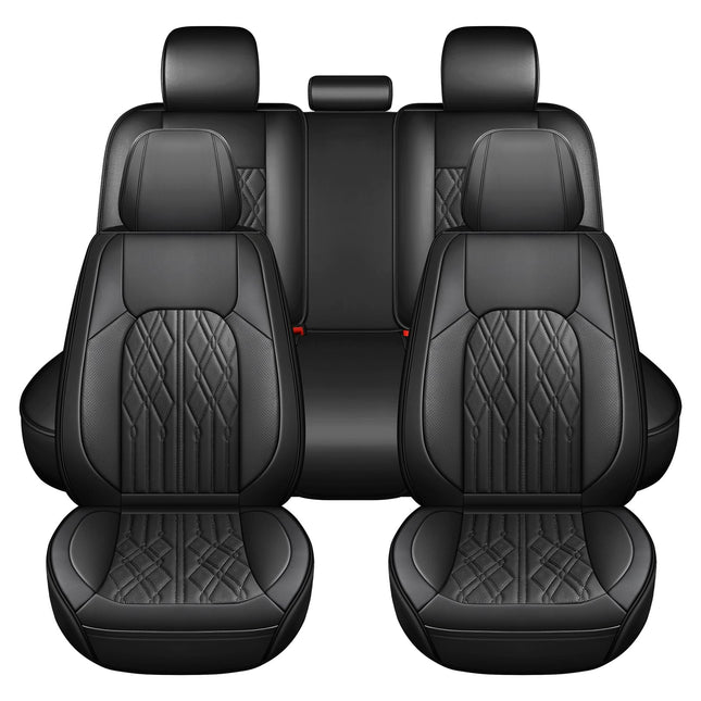 Huidasource Car Seat Covers Full Set, Leather Vehi