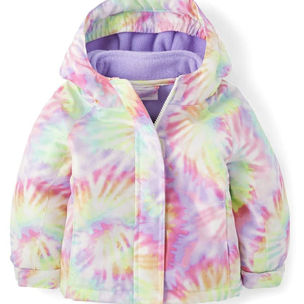 The Children's Place Baby Girls' and Toddler Heavy 3 in 1 Winter Jacket,Wind Water-Resistant Shell,Fleece Inner, French Rose, 18-24 Months