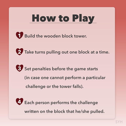Naughty Blocks – Adult Couples Game with 54 Sexy Challenges for Date Night