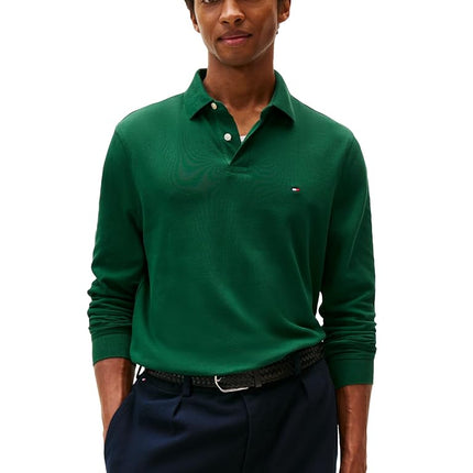 Tommy Hilfiger Men's Long Sleeve Polo Shirts in Re