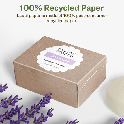 Avery EcoFriendly Matte White Recycled Round Scalloped Labels, 2.5" Diameter, Print-to-The-Edge, Matte White Labels, Permanent Adhesive, Laser/Inkjet Printable, 450 Total