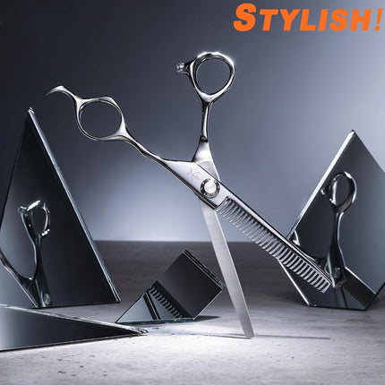 Fengliren High-end Professional Hair Thinning Scissors Hair Cutting Teeth Shears Barber Hairdressing Texturizing Scissors Extremely Very Sharp 6.5 Inch Stainless Steel Alloy For Men Women Salon & Home